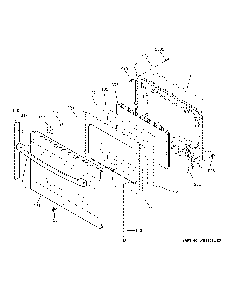 Part Location Diagram of WB56X43433 GE Lower Outer Door (Stainless)