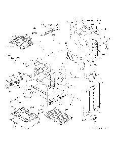 Lower Oven Diagram and Parts List for PB965YP4FS  General Electric Range