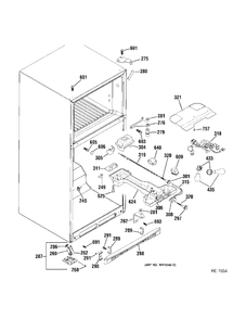 FF SECTION Diagram and Parts List for 38187KBPARCC  General Electric Refrigerator