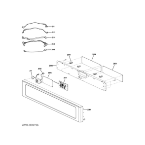 Control Parts Diagram and Parts List for CSB913P2V1S1  General Electric Microwave