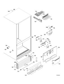 FZ SECTION Diagram and Parts List for GDRS0KBXERSS  General Electric Refrigerator