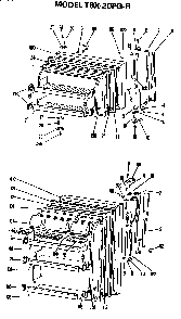 Doors Diagram and Parts List for TBX20PGR  General Electric Refrigerator