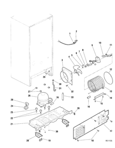 Part Location Diagram of WR63S1 GE NO LONGER AVAILABLE
