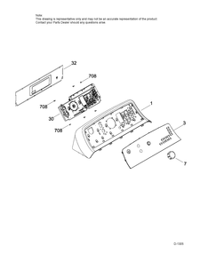 CONTROL SYSTEM Diagram and Parts List for GTD65EBMK0DG  General Electric Dryer