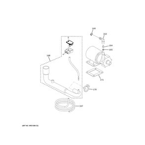 Upk4 - Pump Kit Diagram and Parts List for UCC15NPRDII  General Electric Ice Maker