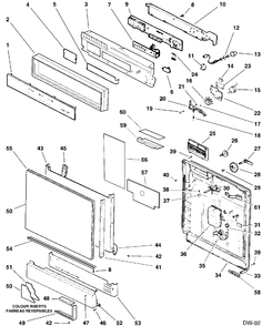 Part Location Diagram of WD1X1452 GE DISCONTINUED
