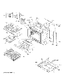 Lower Oven Diagram and Parts List for PTD9000SN2SS  General Electric Wall Oven