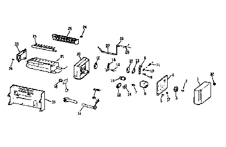 Icemaker Wr30x0315 Diagram and Parts List for WR30X0315  General Electric Ice Maker