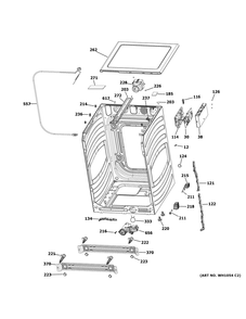 Part Location Diagram of WH13X29675 GE REAR DAMPER BRACKET