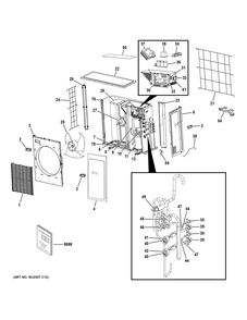 Room Air Conditioner Diagram and Parts List for ASH220NCDDA1  General Electric Air Conditioner
