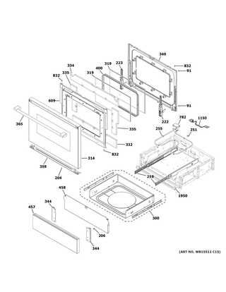 Part Location Diagram of WB63X33821 GE SLIDE & BEARING ASSEMBLY