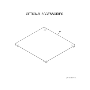 Optional Accessories Diagram and Parts List for PLS624RT2SS  General Electric Range
