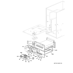 Cabinet (2) 2 Diagram and Parts List for NF95X080S4C03  General Electric Furnace