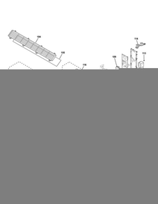 Grille & Control Parts Diagram and Parts List for AZ45E09DAPW1  General Electric Air Conditioner