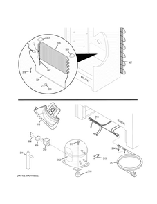 Machine Compartment Diagram and Parts List for FUF17DHBRWW  General Electric Freezer