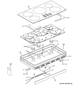 Part Location Diagram of WB02X21898 GE Tape