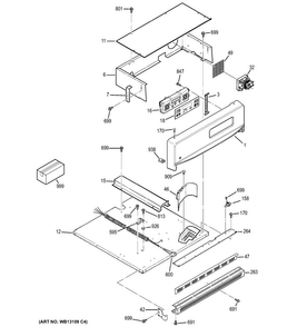 Part Location Diagram of WB02X34847 GE FAN SCREEN PROTECTOR