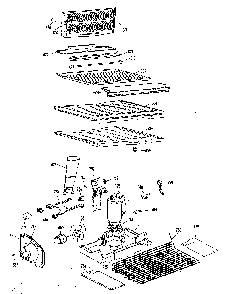 Unit Parts Diagram and Parts List for TBX19ZKB  General Electric Refrigerator