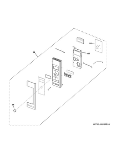 Control Parts Diagram and Parts List for PVM9215SK2SS  General Electric Microwave