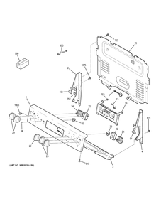 Part Location Diagram of WB03X29165 GE KNOB Assembly TS