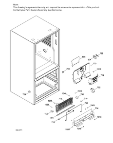 FZ FUNCTIONAL PARTS Diagram and Parts List for GDE21DGKAKWW  General Electric Refrigerator