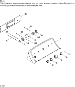 CONTROL SYSTEM Diagram and Parts List for GTD42EAMJ0WW  General Electric Dryer