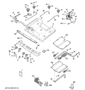 Part Location Diagram of 31-10924 GE Lp conversion instructions