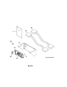 Controls Diagram and Parts List for GTUP240EM4WW  General Electric Washer Dryer Combo