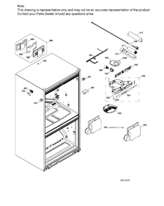 FF FUNCTIONAL PARTS Diagram and Parts List for PNR20KSEBFES  General Electric Refrigerator