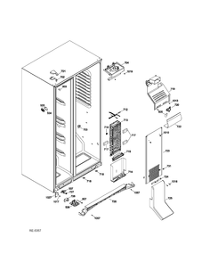 FZ FUNCTIONAL PARTS Diagram and Parts List for GSRS3KLZDFBS  General Electric Refrigerator