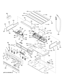 Part Location Diagram of WB27X30701 GE BOARD MACHINE CONTROL