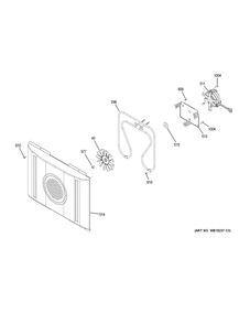 Convection Fan Diagram and Parts List for JS760BL2TS  General Electric Range