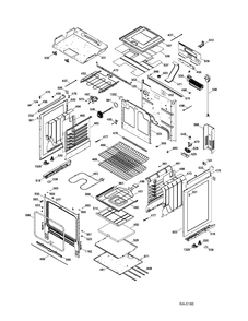 BODY PARTS Diagram and Parts List for PCS905SR2SS  General Electric Range