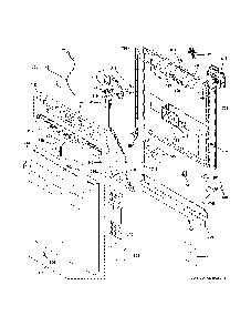Escutcheon And Door Assembly Diagram and Parts List for DDT700SFN8DS  General Electric Dishwasher