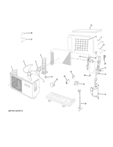 Room Air Conditioner Diagram and Parts List for 1U12LC2VHA  Haier Air Conditioner