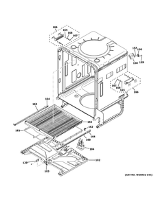 Body Parts 2 Diagram and Parts List for CDT875P4N8W2  General Electric Dishwasher