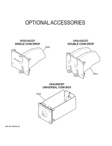Optional Accessories Diagram and Parts List for VFD31ESSR0WW  General Electric Dryer