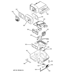 Custom Cool Diagram and Parts List for PSC23NGPACC  General Electric Refrigerator