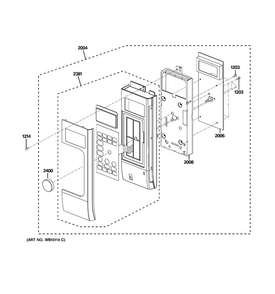 Control Parts Diagram and Parts List for CVM1790XS2SL  General Electric Microwave