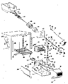 Ice Bucket Assembly Diagram and Parts List for TBX25RKB  General Electric Refrigerator