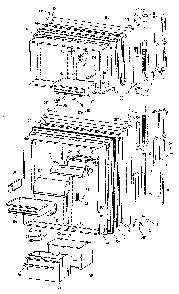 Doors Diagram and Parts List for TBX25ZLB  General Electric Refrigerator