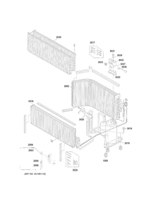 Sealed System Diagram and Parts List for AZ41E07DABM2  General Electric Air Conditioner