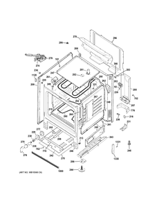 BODY PARTS Diagram and Parts List for JB450RK2SS  General Electric Range