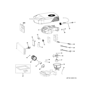 Room Air Conditioner Diagram and Parts List for PLCS13EAHBH1  General Electric Air Conditioner