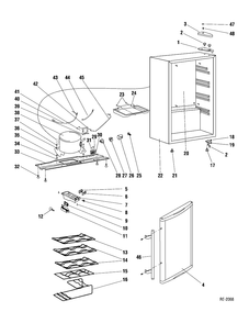 WINE CHILLER Diagram and Parts List for GWS04FBSSAC  General Electric Refrigerator