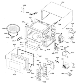Part Location Diagram of 49-40338 GE Label-cooking guide