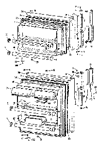 Doors Diagram and Parts List for TBX18KKB  General Electric Refrigerator