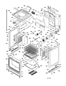 BODY PARTS Diagram and Parts List for PGS975SER2SS  General Electric Range