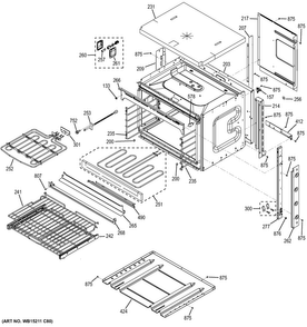 Part Location Diagram of WB44X21668 GE HIDDEN BAKE ELEMENT KIT