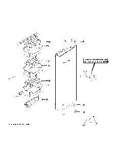 Fresh food door - rh Diagram and Parts List for CFE26KP2NNS1  General Electric Refrigerator